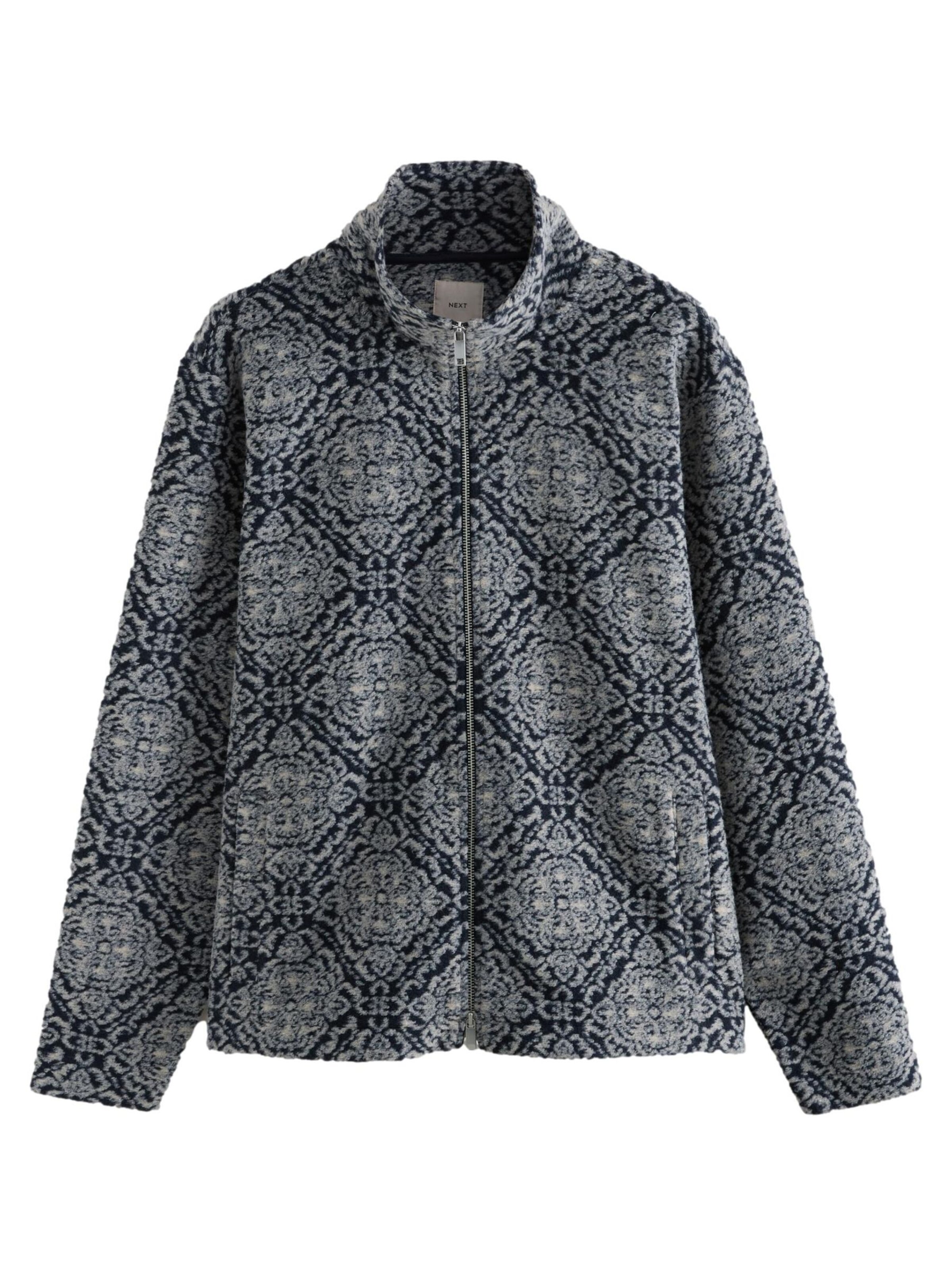 Next Fleecejacka i grå: framsida