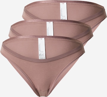 Slip 'GO' SLOGGI en marron : devant