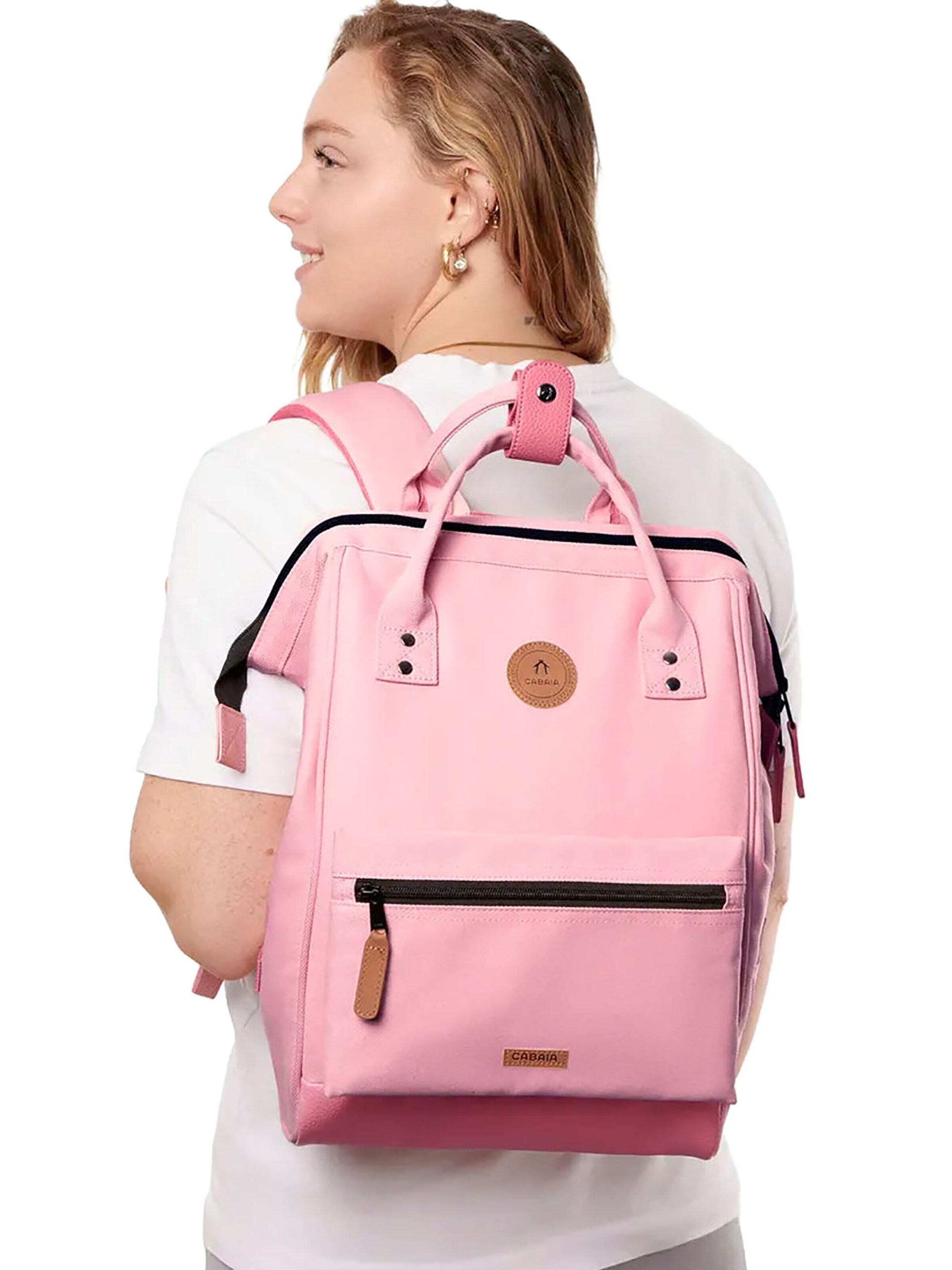 Cabaia Backpack 'Saint Malo' in Pink: front
