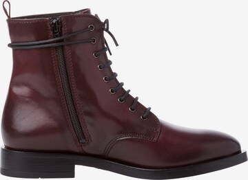 TAMARIS Lace-Up Ankle Boots in Red