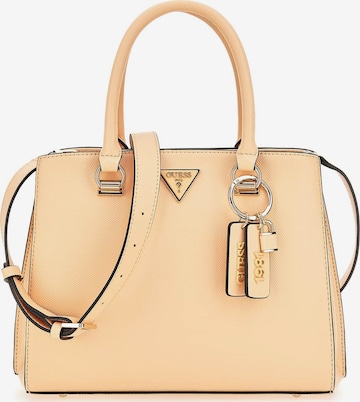 GUESS Handbag 'Noelle Saffiano' in Yellow: front