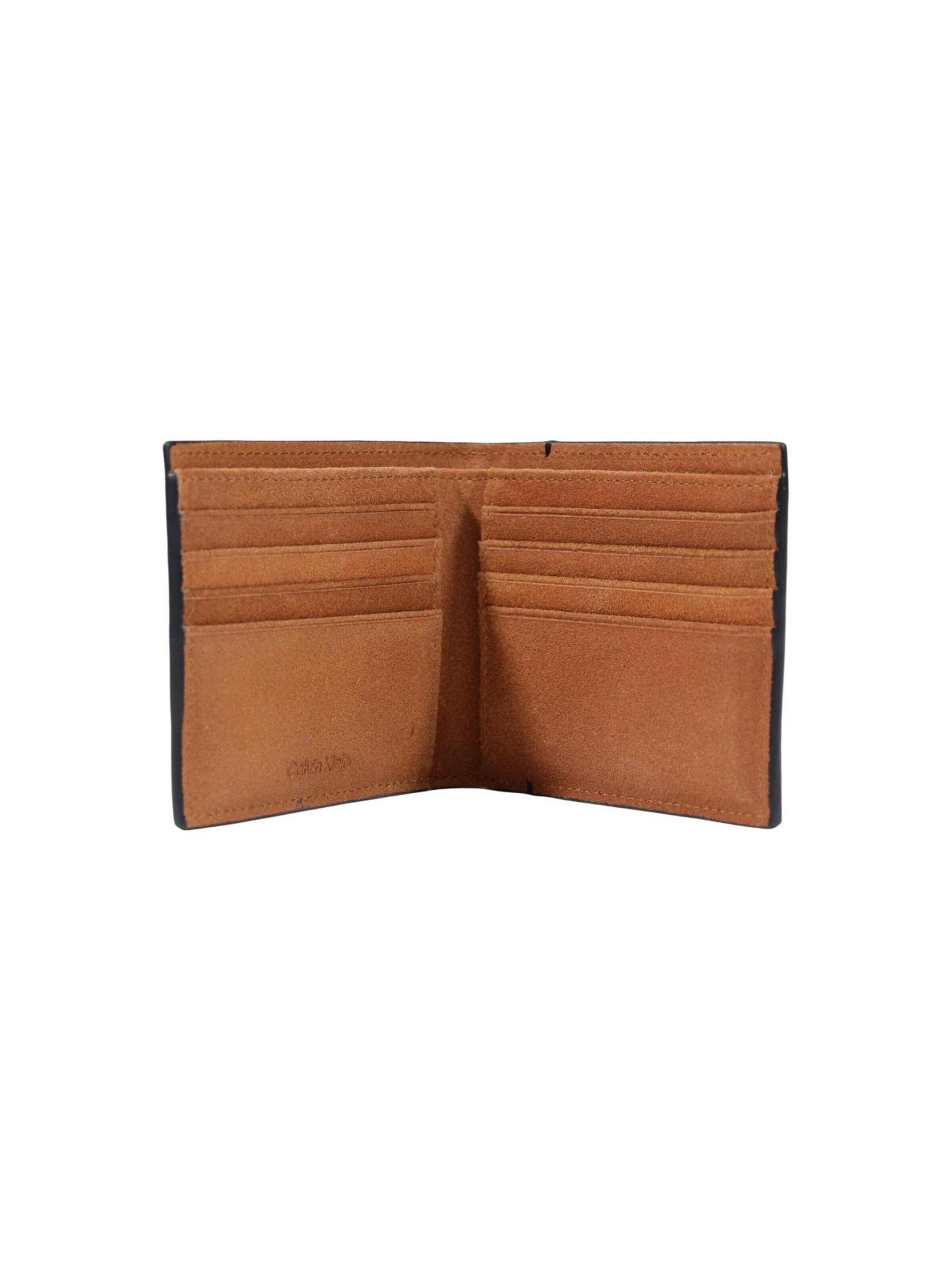 Portamonete 'BOLD CK SUEDE BILLFOLD LV04D1364G' di Calvin Klein in nero