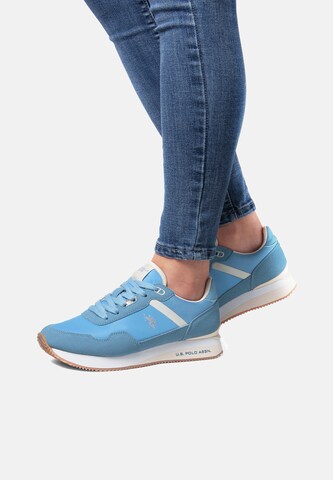 U.S. POLO ASSN. Sneakers laag 'FRISBY005W/5HT1' in Blauw