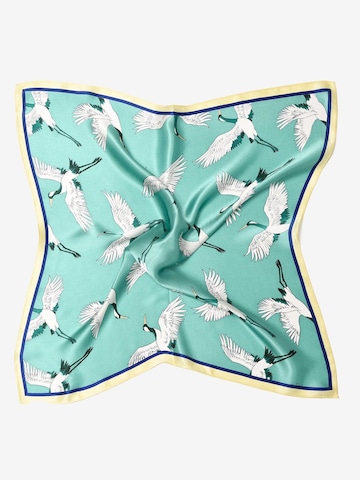 Sciarpa 'Seidentuch Kranich' di MayTree in verde: frontale