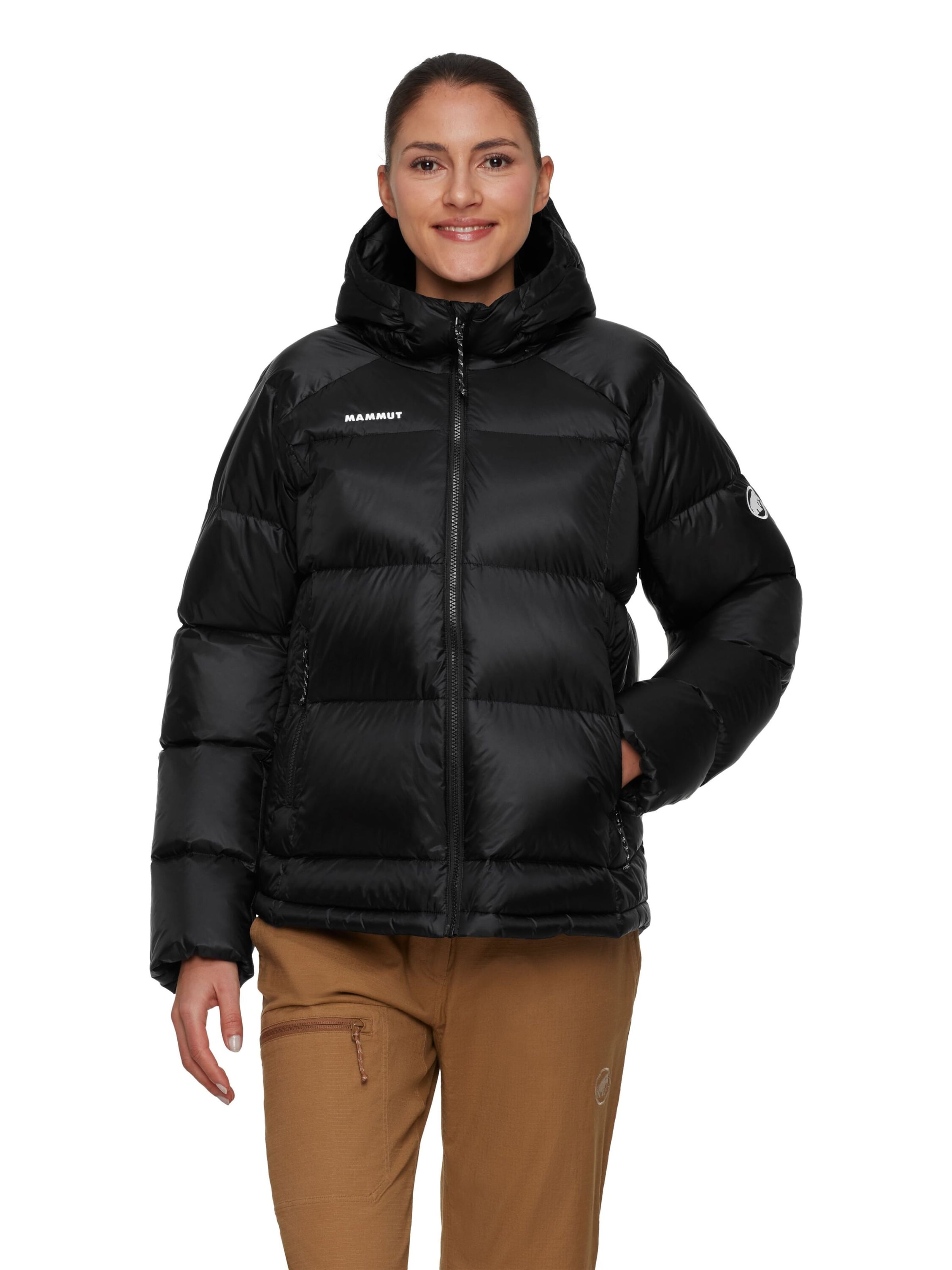 MAMMUT Outdoor Jacket 'Glacier Glow IN' in Black: front