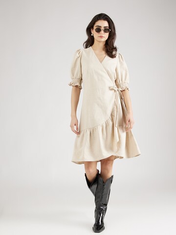 Y.A.S Kleid 'FLAXY' in Beige