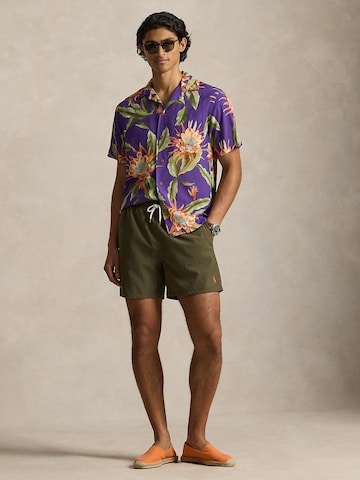 žalia Polo Ralph Lauren Maudymosi trumpikės 'TRAVELER'