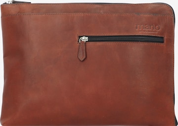 Sac d’ordinateur portable mano en marron : devant