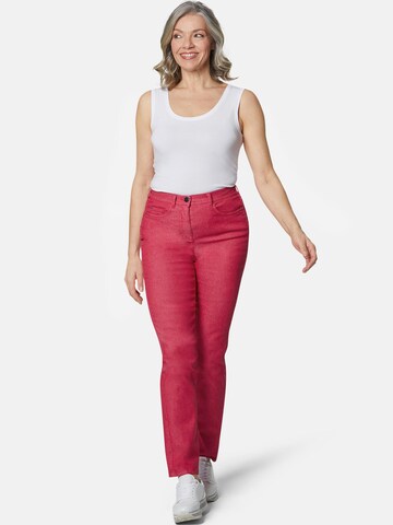 Coupe slim Jean Goldner en rouge