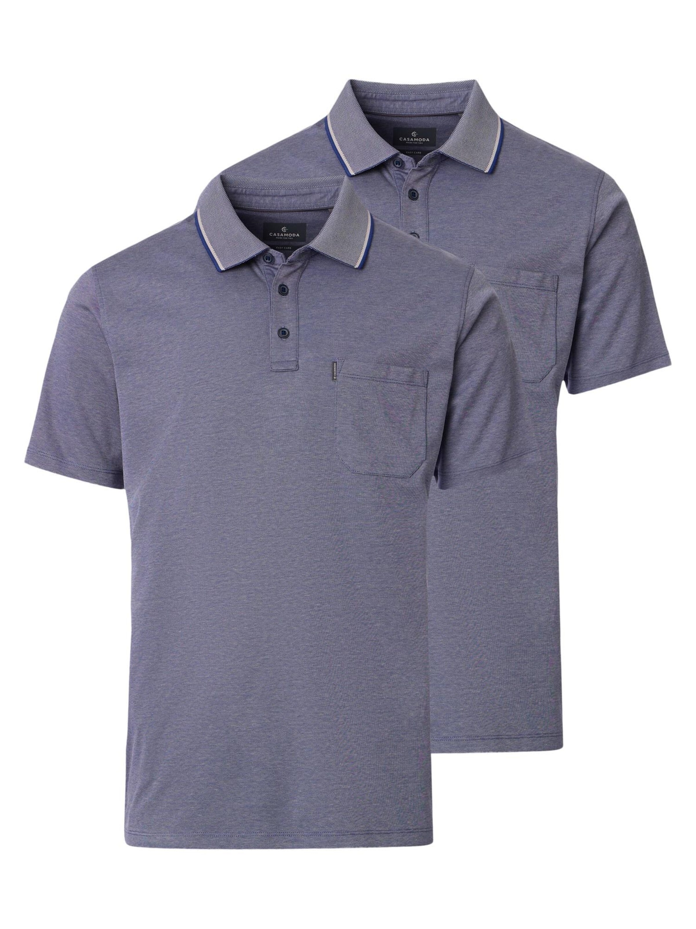 CASAMODA Shirt 'Basic' in Blue: front
