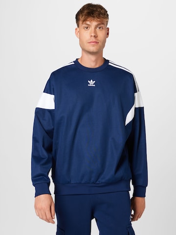 ADIDAS ORIGINALS Sweatshirt 'Adicolor Classics Cut Line' in Blau: predná strana