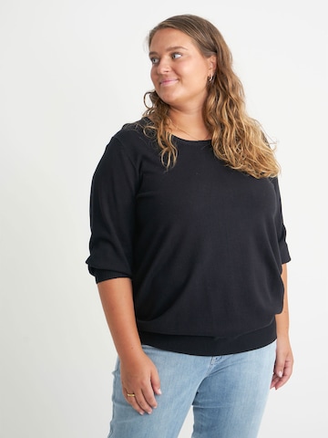 ADIA fashion Sweater in Black: front