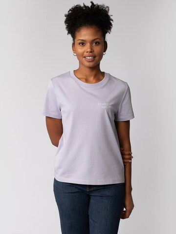 Watapparel Shirt 'Ich will ja nichts sagen aber' in Purple: front