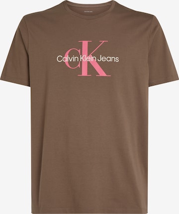 Calvin Klein Jeans Póló 'HERO' - barna: elől