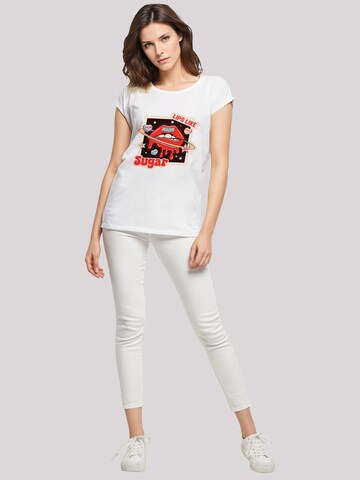 T-shirt 'Lips like sugar retro fashion  Valentinstag' F4NT4STIC en blanc
