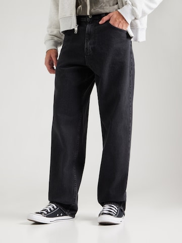 melns HOLLISTER Baggy Džinsi: no priekšpuses