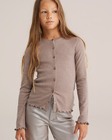 WE Fashion Strickjacke in Grau: Vorderseite