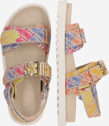 GUESS Strap Sandals 'FABELIS' in Mixed colors