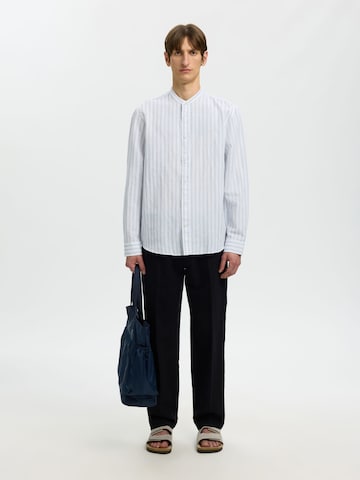 Coupe regular Chemise 'SLHClay' SELECTED en bleu