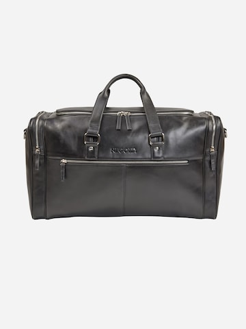 NEGOTIA Leather Weekender 'Alpha' in Schwarz: Vorderseite
