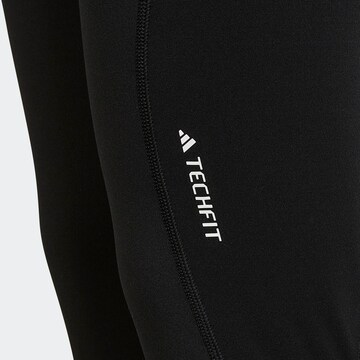 ADIDAS SPORTSWEAR Skinny Workout Pants 'Aeroready Warm Techfit' in Black