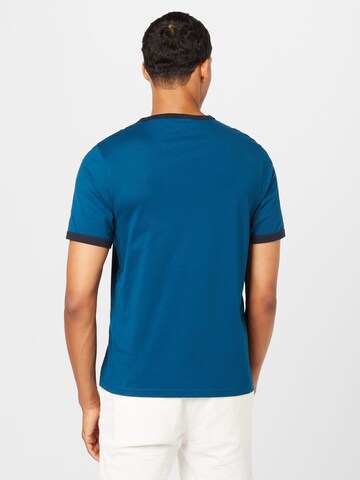 T-Shirt 'Groves Ringer' FARAH en bleu