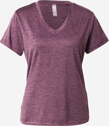 T-shirt fonctionnel 'ONPCORE' ONLY PLAY en violet : devant