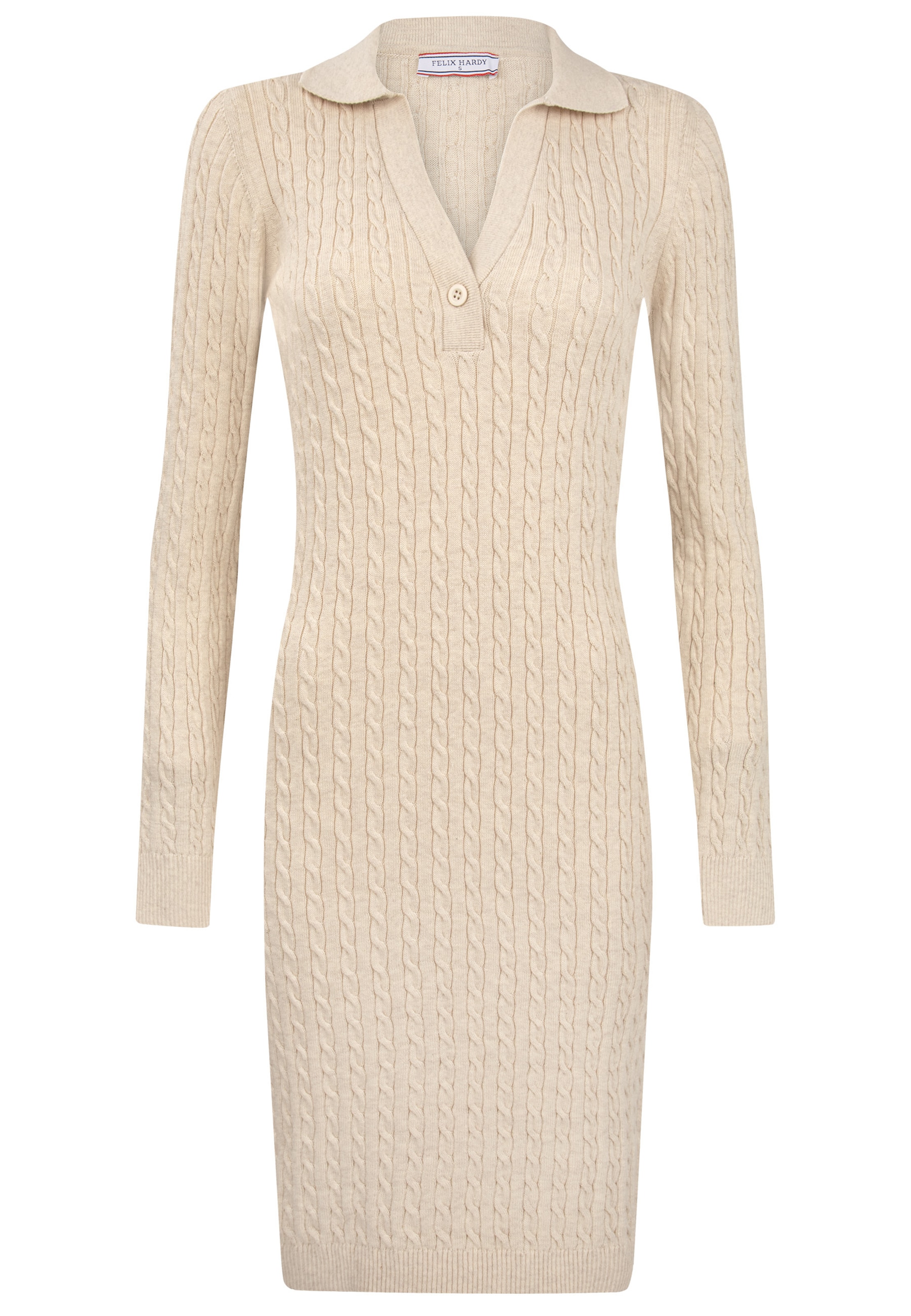 Felix Hardy Robes en maille en beige, Vue avec produit