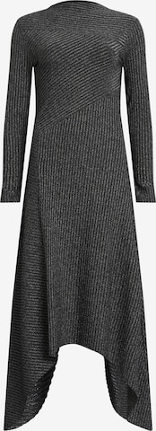 AllSaints Gebreide jurk 'GIA' in Zilver: voorkant