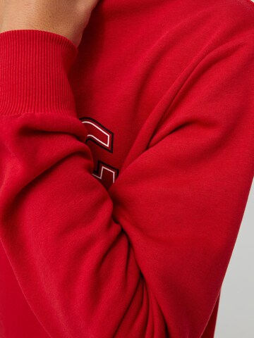 JACK & JONES Sweatshirt 'Thomas' in Rood
