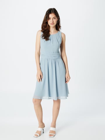 Robe de cocktail ESPRIT en bleu : devant