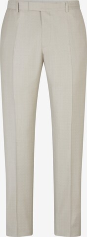 Coupe slim Pantalon à plis STRELLSON en beige : devant