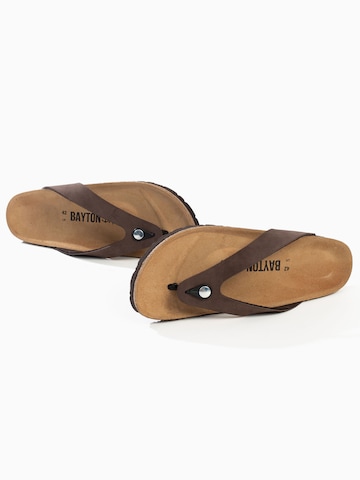 Bayton T-bar sandals 'Lucca' in Brown