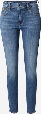 Skinny Jean '3301' G-STAR en bleu : devant