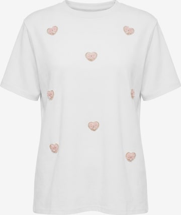 MYMO Shirt 'Pop' in Wit: voorkant