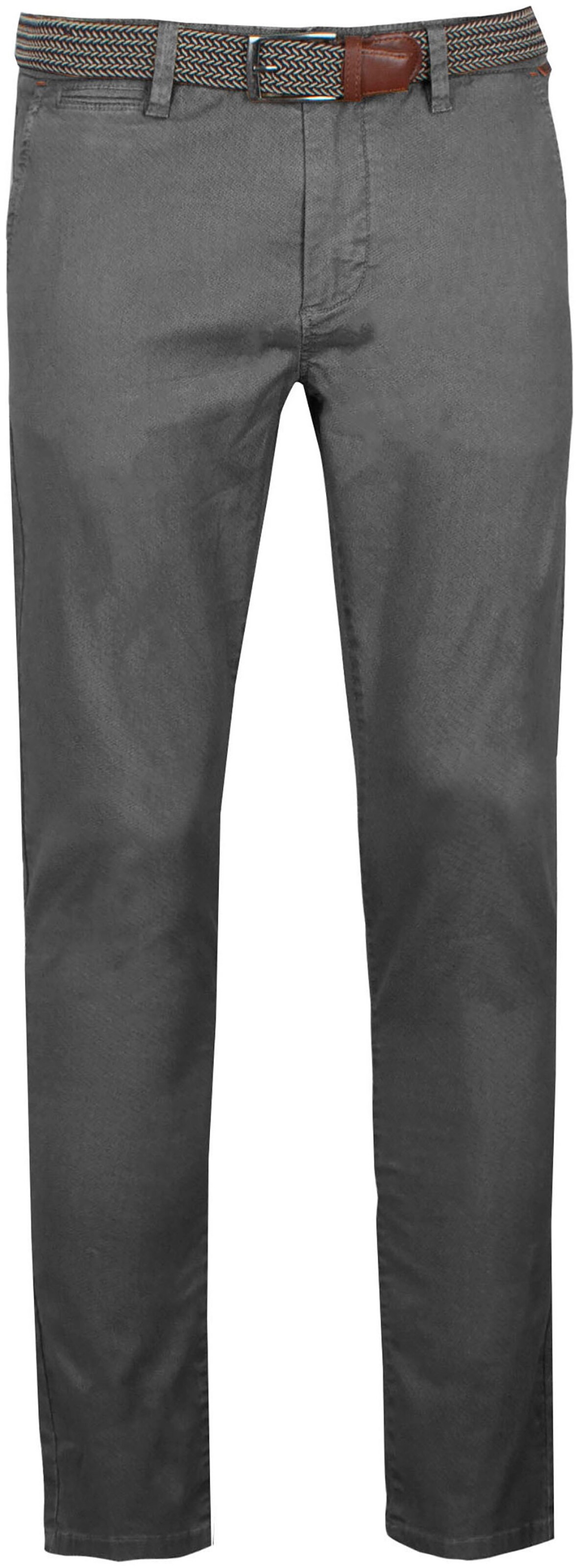 INDICODE JEANS Chino Pants in Grey: front
