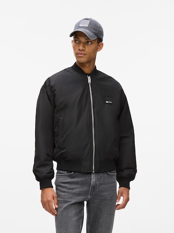 KARL LAGERFELD JEANS Přechodná bunda – černá: přední strana