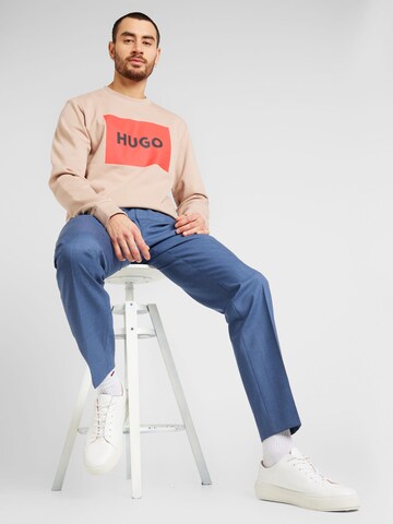 HUGO - Sweatshirt 'Duragol' em bege