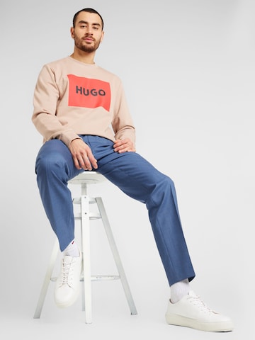 HUGO Sweatshirt 'Duragol' in Beige