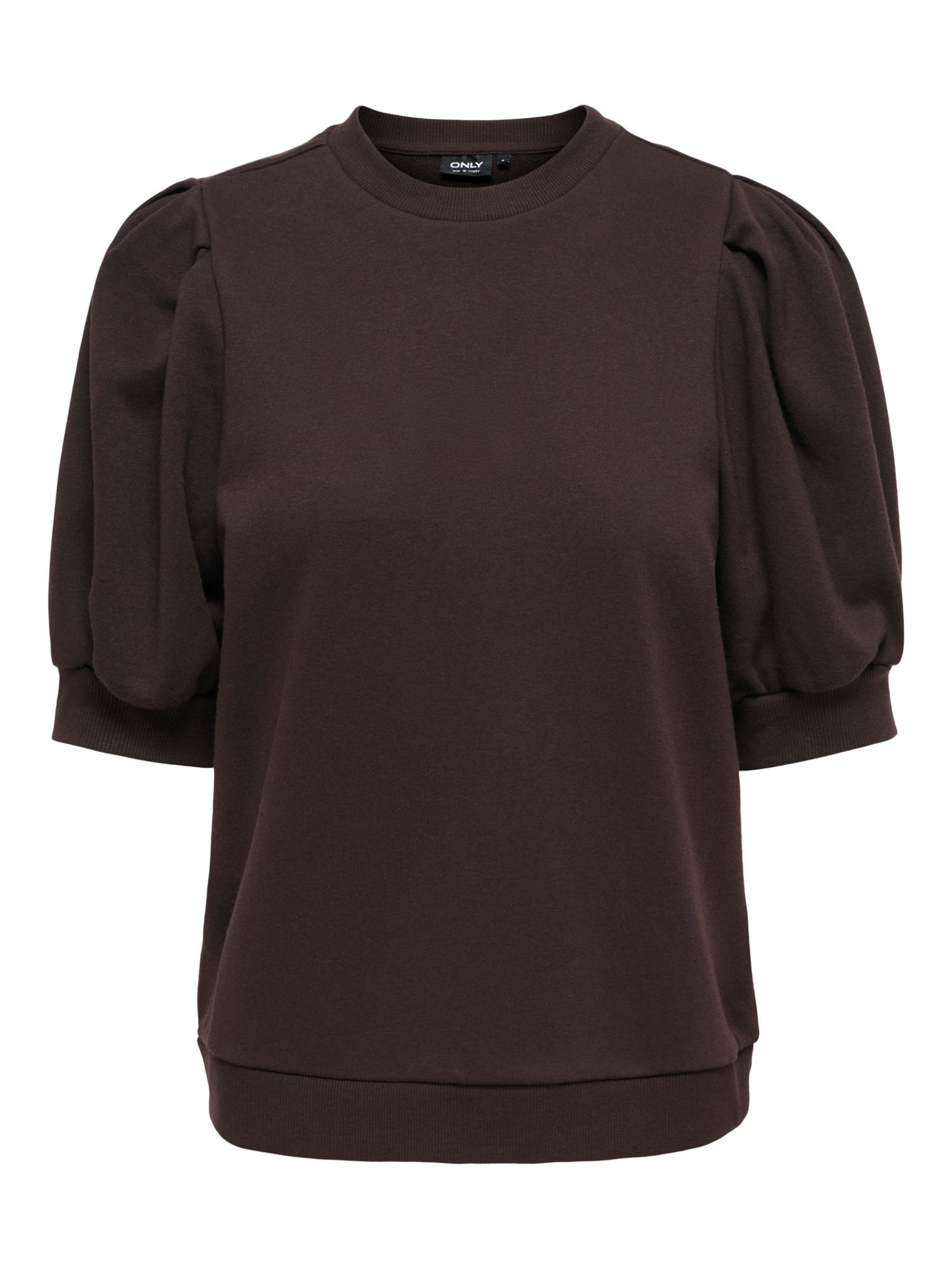 ONLY Sweatshirt in Brown: front