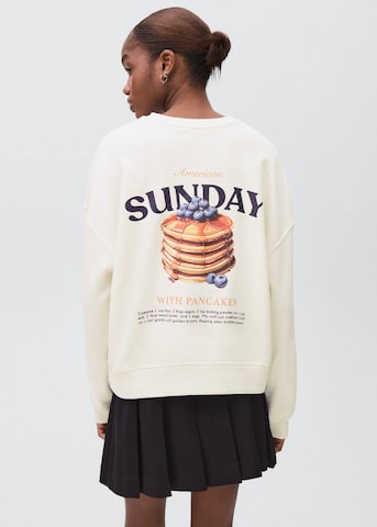 MANGO TEEN Sweatshirt 'Pancake' in Weiß