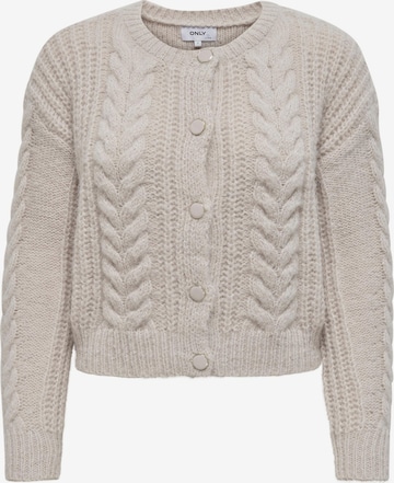 ONLY Knit Cardigan in Beige: front