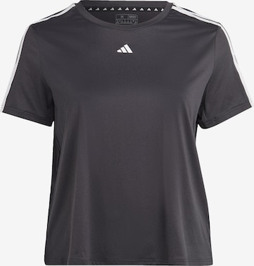 melns ADIDAS PERFORMANCE Sporta krekls 'Essentials': no priekšpuses