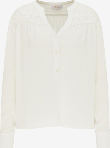 usha FESTIVAL Blouse in White: front