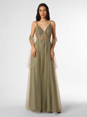 Unique Evening Dress in Green: front