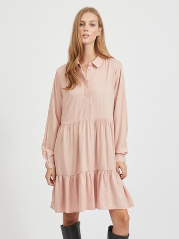 Robe-chemise VILA en rose : devant