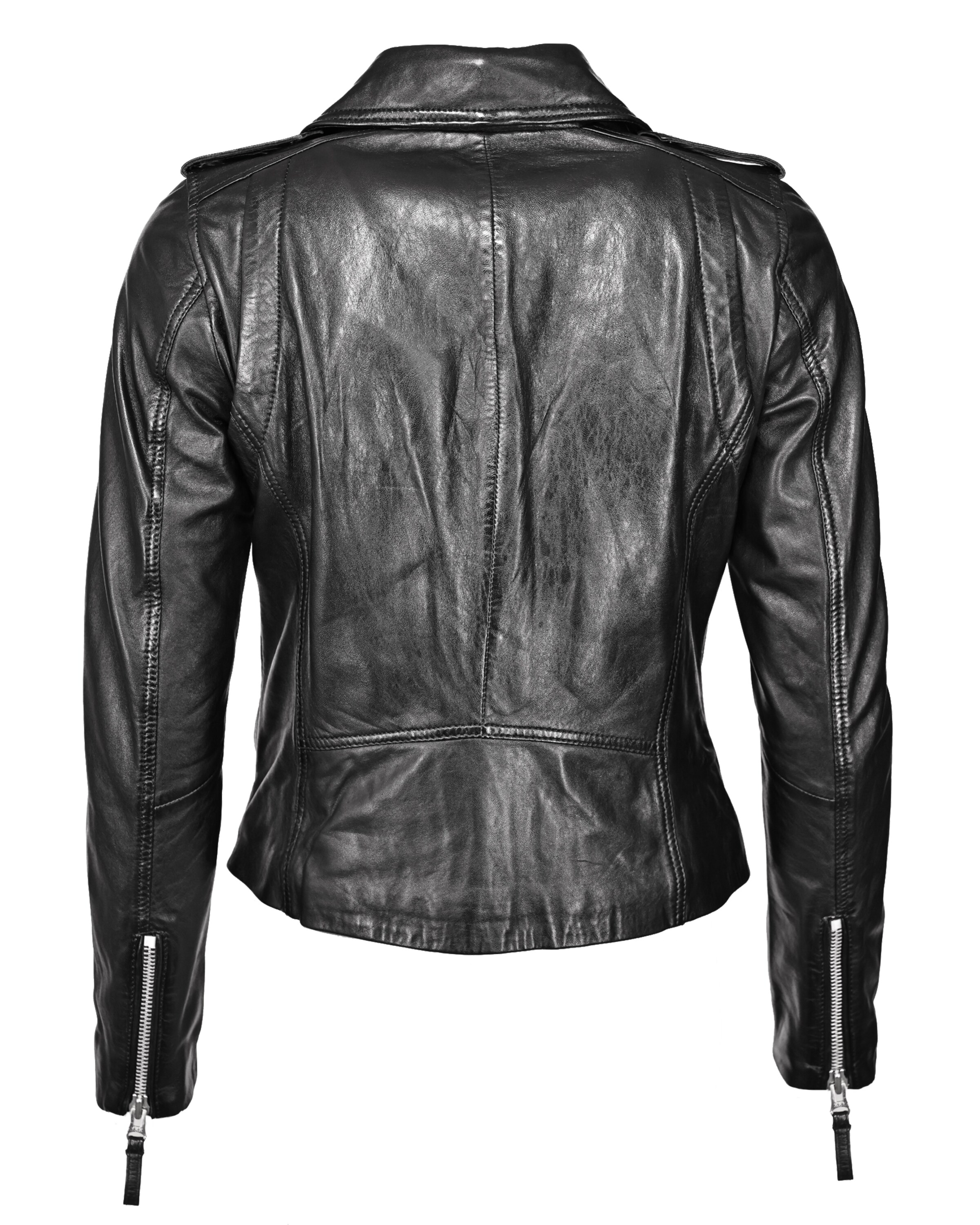 MUSTANG Lederjacke in Schwarz