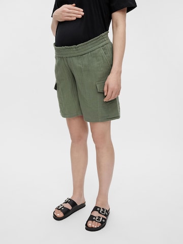 MAMALICIOUS Cargo Pants 'Malu' in Green: front