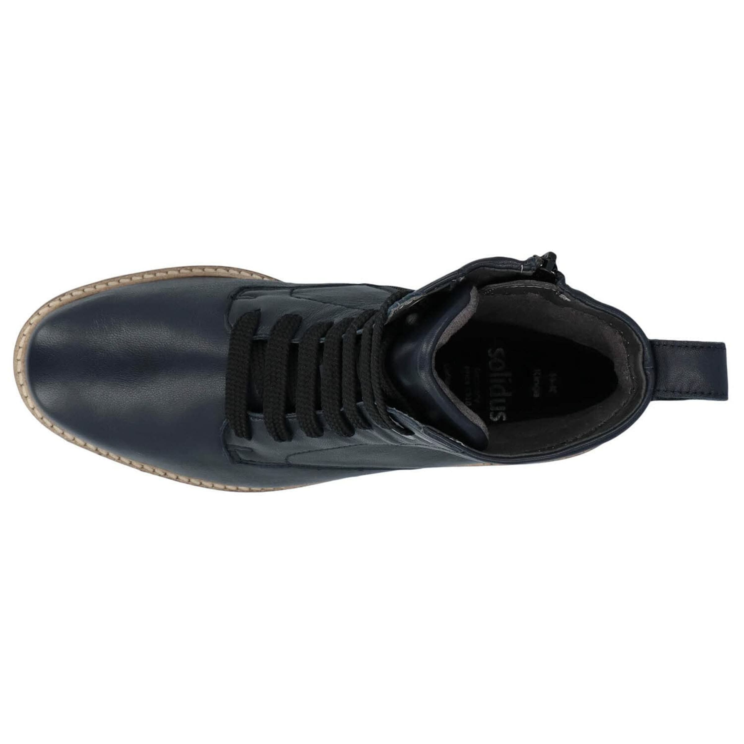 SOLIDUS Lace-Up Ankle Boots 'Kinga' in Blue