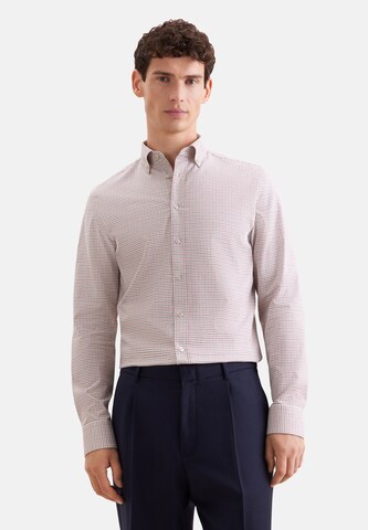 SEIDENSTICKER Slim fit Overhemd in Rood: voorkant